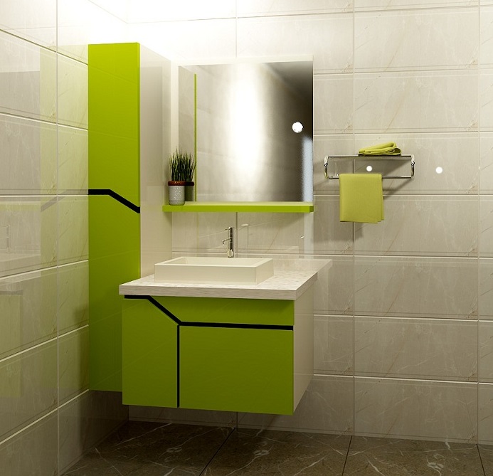 Tủ lavabo 109 luôn được treo cách sàn một khoảng cách từ 25-30 cm để thuận tiện cho việc lau chùi