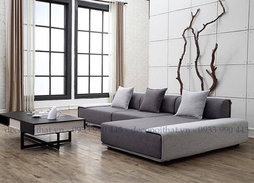 ghế sofa góc 170TP với kiểu dáng nhẹ nhàng, đơn giản nhưng lại vô cùng sang trọng hiện đại sẽ là tâm điểm nổi bật cho không gian phòng khách của gia đình bạn