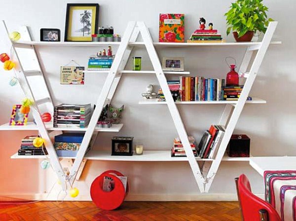 Kệ sách hình thang thông minh đầy tính sáng tạo trong trang trí ngôi nhà của bạn