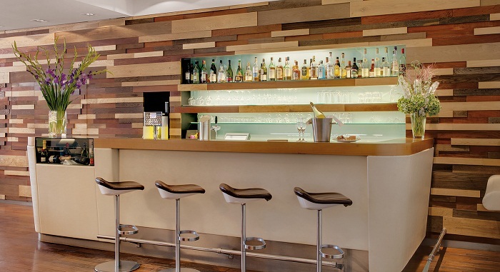 quầy bar pha chế 078 được làm từ gỗ chống ẩm nhập khẩu cao cấp với màu sắc đa dạng thích hợp cho không gian nội thất hiện đại