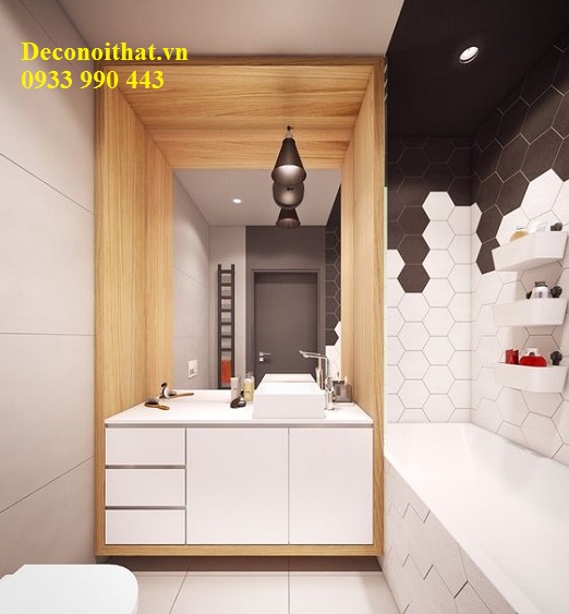 Tủ lavabo có khung bao giá rẻ tạo Deconoithat