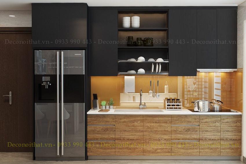 Tủ bếp chữ I - tủ bếp hiện đại giá rẻ với phong cách sang trọng sẽ mang lại không gian mói mẻ, thoáng mát cho căn bếp của bạn,