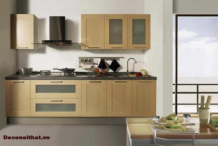Tủ bếp việt có thể thiết kế và thay đổi về kích thước,và màu sắc khác nhua luôn thể hiện được tiện dụng và sang trọng 