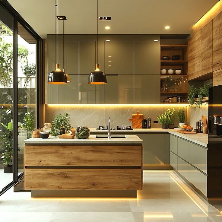 tủ bếp Acrylic cao cấp 